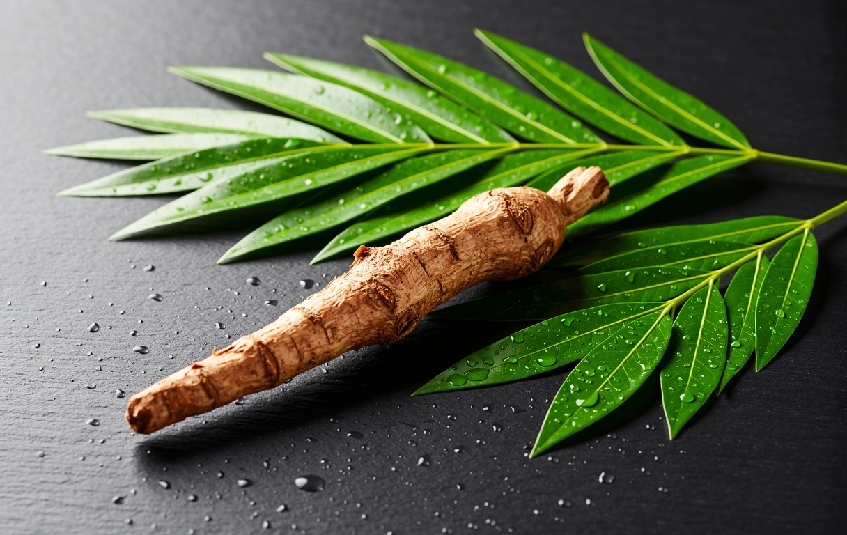 Fresh botanical roots used in Indonesian wellness